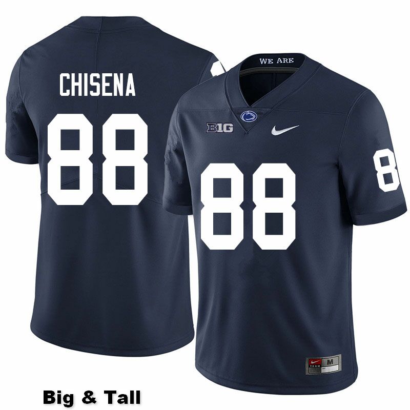 NCAA Nike Men's Penn State Nittany Lions Dan Chisena #88 College Football Authentic Big & Tall Navy Stitched Jersey UJJ4098GK